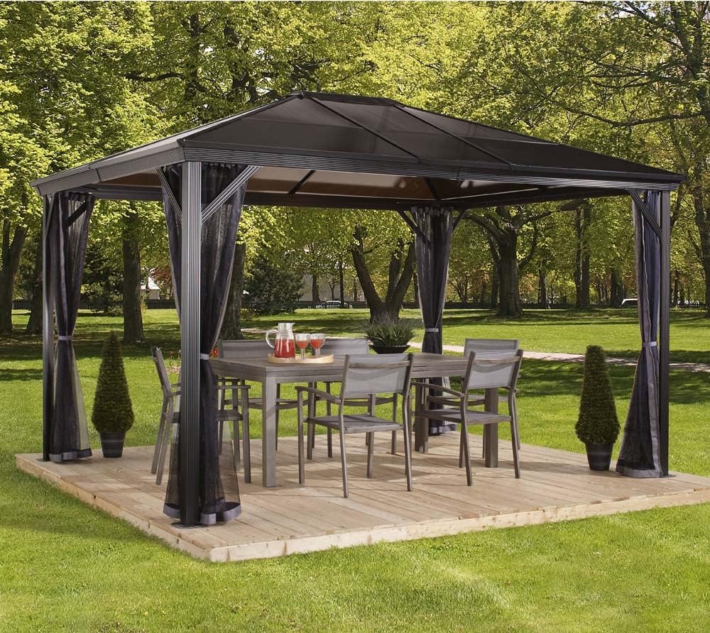 Sojag Outdoor 10' x 14' Verona Hardtop Gazebo Outdoor Sun Shelter
