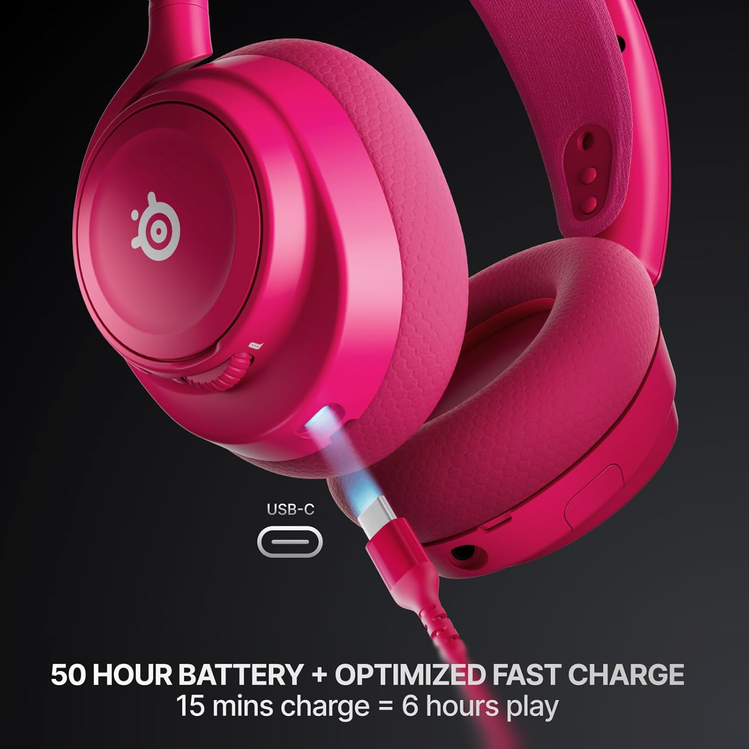 SteelSeries Arctis Nova 7P Wireless Gen 2 Gaming Headset - Real-Time App Control, 50+ HR Play, Neodymium Magnetic Drivers, Mix 2.4GHz/Bluetooth, PS5, PS4, PC, Switch 1/2, Mobile - Magenta
