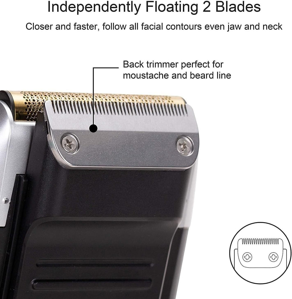 Electric Razor for Men, Rechargeable Hair Shaver for Men Electric Shaver Beard Electric Razor Bald Head Fades Shaving Machine Finishing Tools