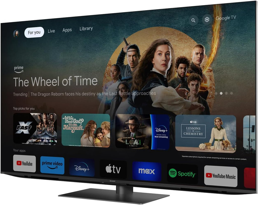 Sharp 65' Class AQUOS XLED 4K Ultra HD Mini LED Google TV