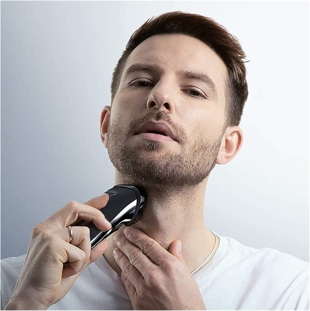 Electric Razor, 3D Rechargeable Waterproof Electric Shaver, Wet & Dry Rotary Shavers for Men Electric Shaving Razors with Pop-up Trimmer, LED Display 150 Mins Battery Life for Shaving