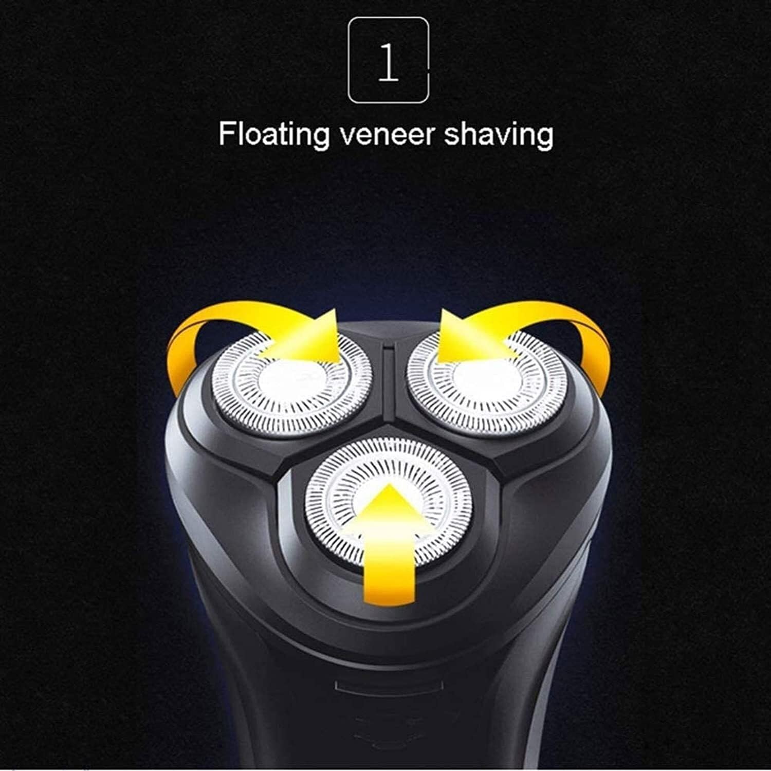 Electric Razor for Men Shavers for Men Rotary Shaver Razor Wet and Dry with Pop-Up Trimmer IPX7 Waterproof USB Rechargeable