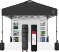 Best Choice Products 10x10ft Pop Up Canopy Tent with Sidewall, 1 Person 1 Minute Set Up, Carry Case, 4 Weight Bags - Gray