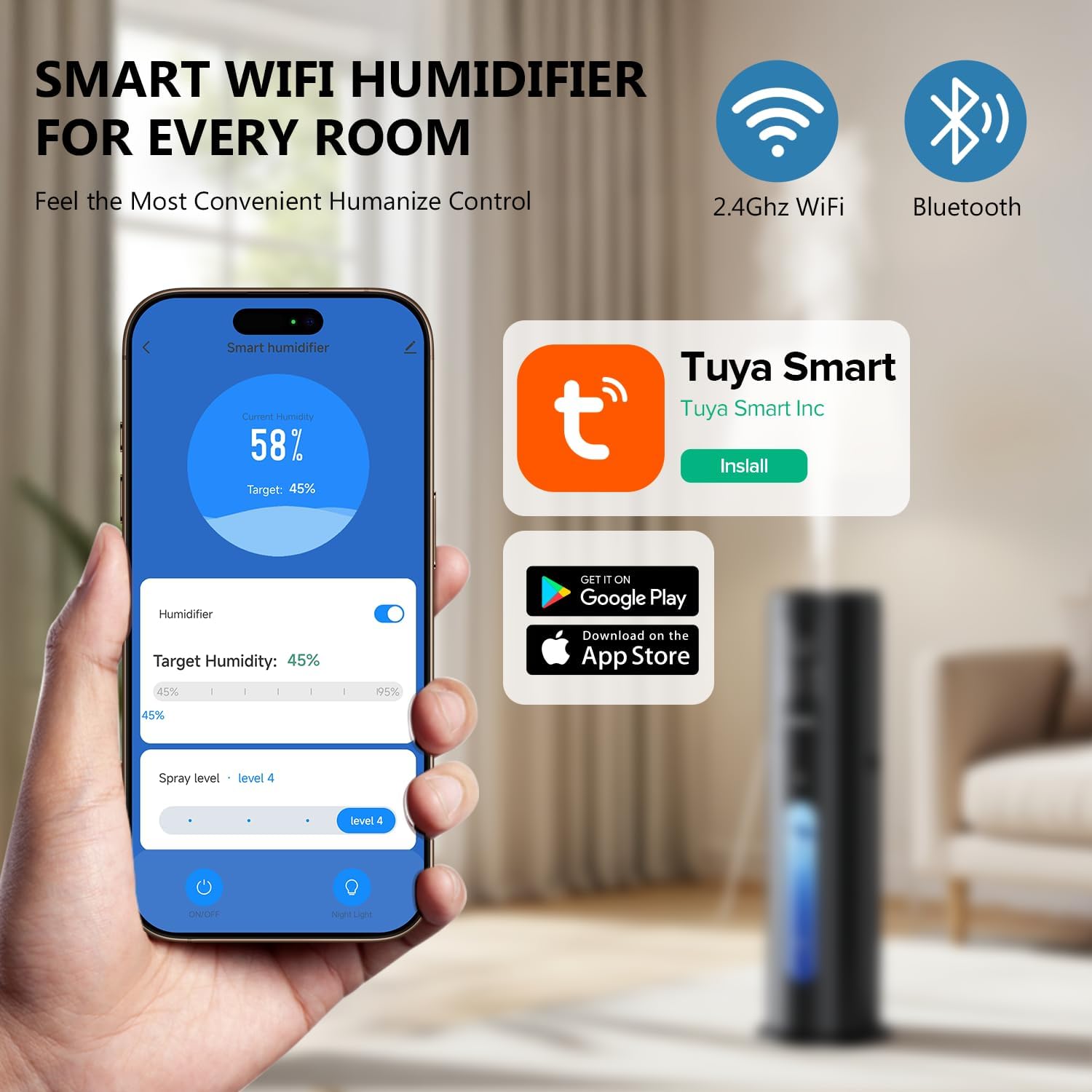 Cold Quiet Humidifiers for Large Room