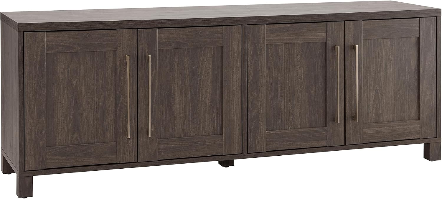 Henn&Hart Rectangular TV Stand for TV's up to 80' in Alder Brown, TV Stands for the Living Room