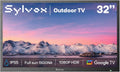 SYLVOX 32' Smart Outdoor TV,1080P Full Sun Outdoor Television with 1500 Nits High Brightness, IP55 Weatherproof TV for Outside, Google System WiFi Bluetooth Google Assistant Chromecast (Pool Se)