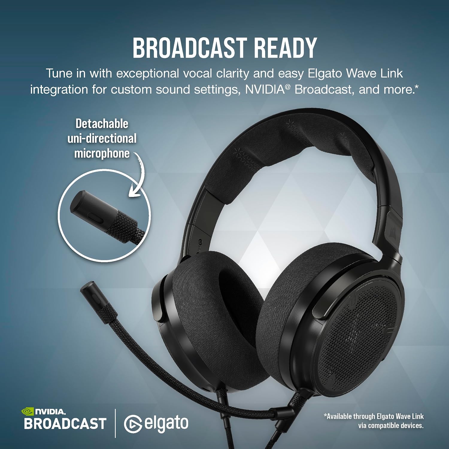 Corsair Virtuoso PRO Wired Open Back Gaming Headset - Detachable Uni-Directional Microphone - 50mm Graphene Drivers - 20Hz-40 kHz Frequency Response - Carbon