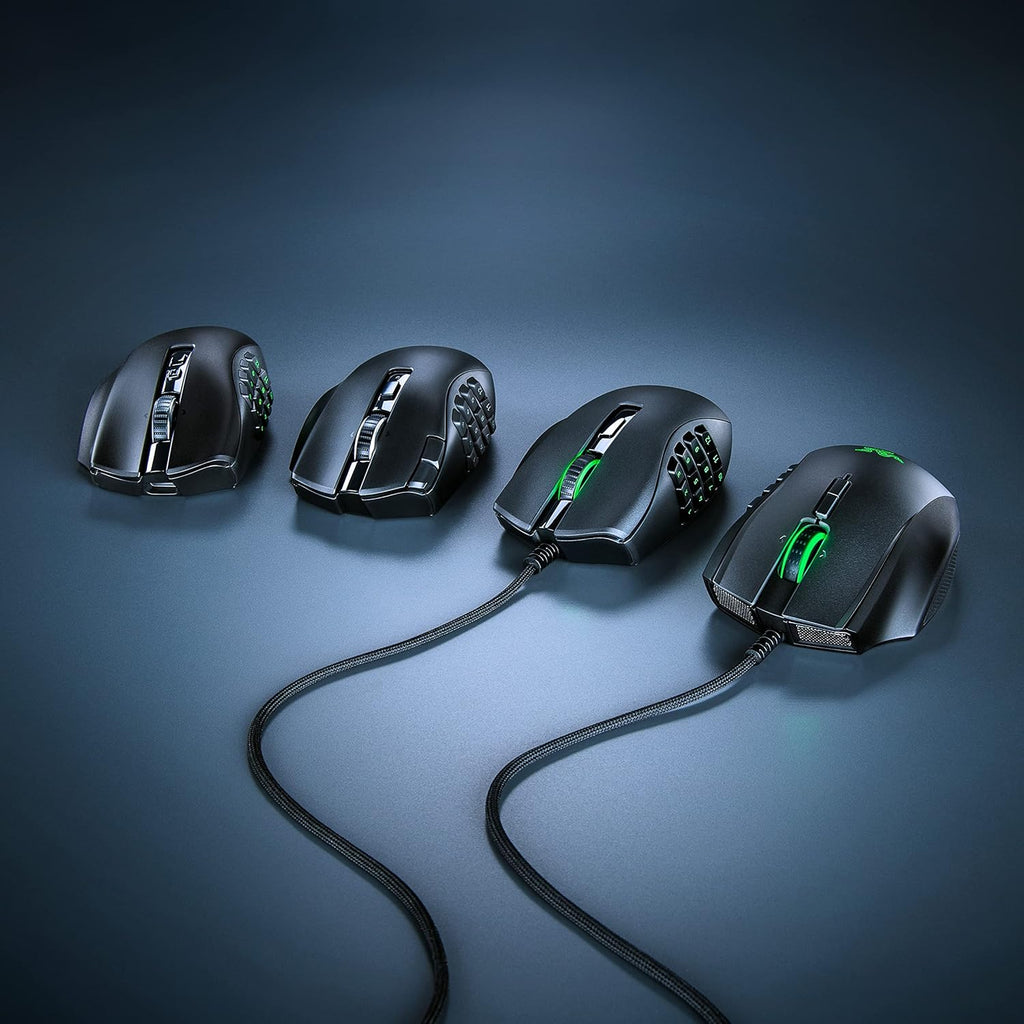 Razer Naga V2 Pro Wireless Gaming Mouse: Interchangeable Side Plate w/ 2, 6, 12 Button Configurations - Focus+ 20K DPI Optical Sensor - Fastest Gaming Mouse Switch - Chroma RGB Lighting (Renewed)
