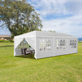 Outdoor Gazebo Canopy Wedding Party Tent Camping Shelter Commercial Instant Shelter Waterproof Tent with Removable Side Walls (10'x30' Seven Sides)