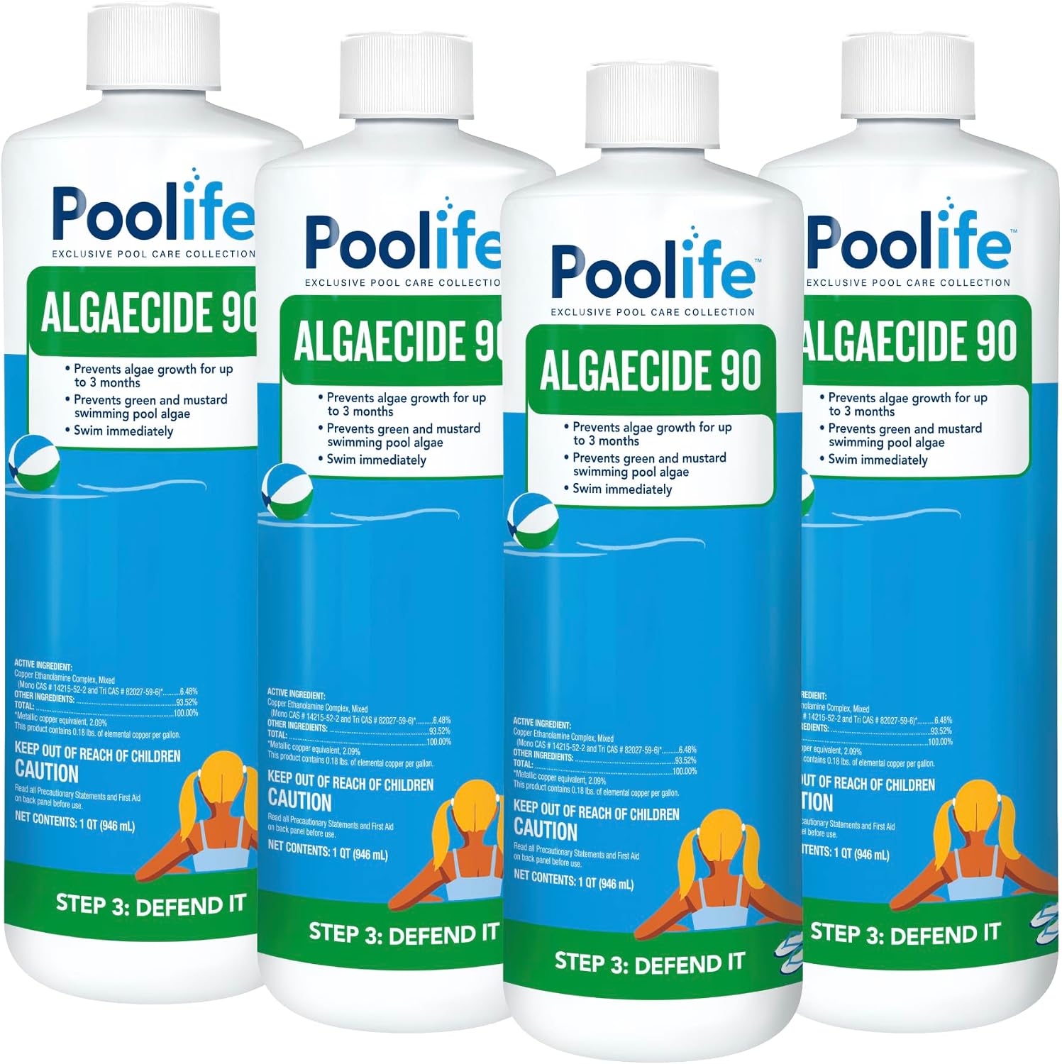 poolife Algaecide 90 (1 qt) (4 Pack)