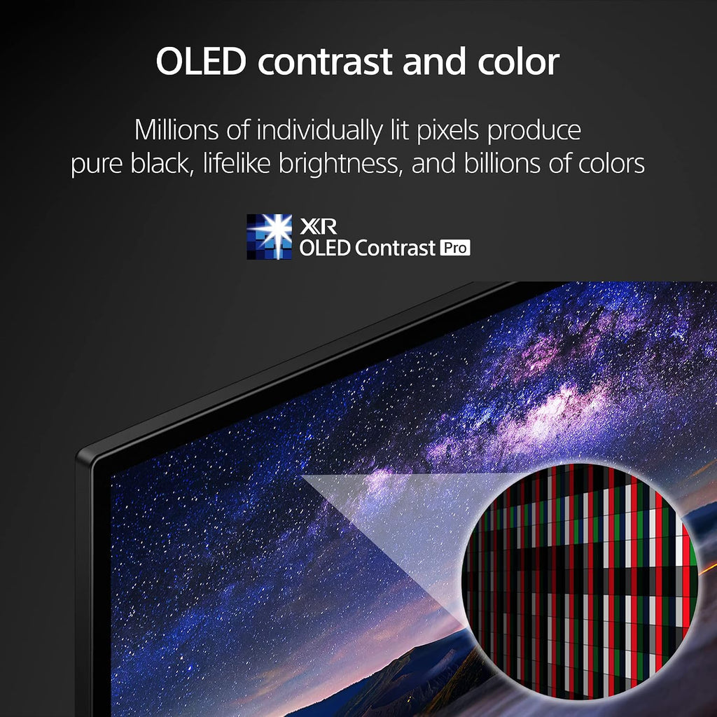 Sony OLED 55 inch BRAVIA XR A80L Series 4K Ultra HD TV: Smart Google TV with Dolby Vision HDR and Exclusive Gaming Features for The PlayStation® 5 XR55A80L- 2023 Model,Black