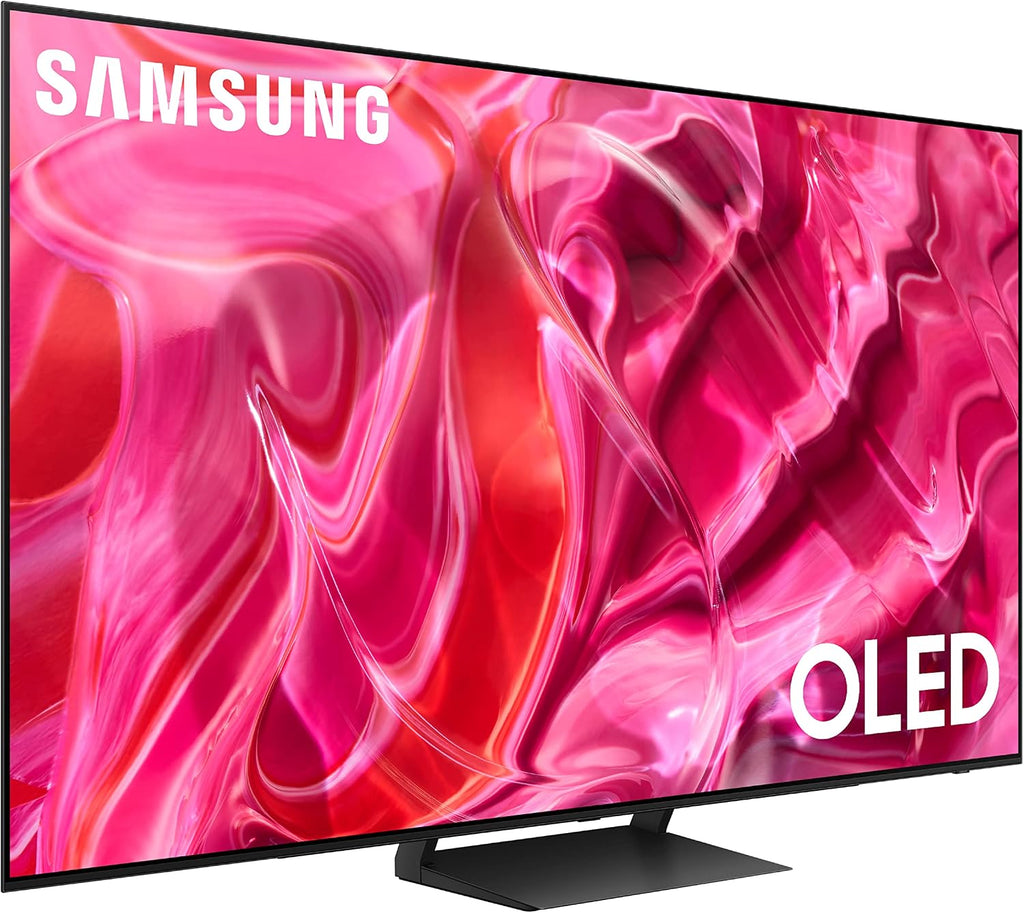 SAMSUNG 65-Inch Class OLED 4K S90C Series Quantum HDR, Dolby Atmos Object Tracking Sound Lite, Ultra Thin, Q-Symphony 3.0, Gaming Hub, Smart TV with Alexa Built-in (QN65S90C, 2023 Model), Titan Black