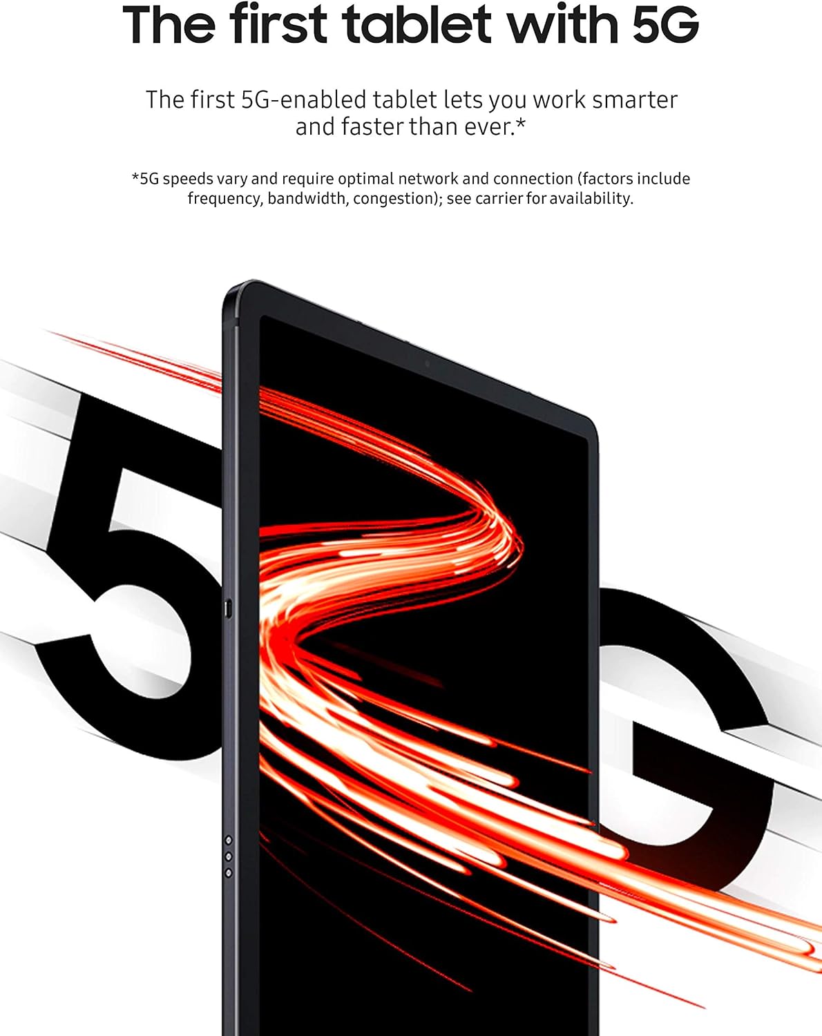 Samsung Galaxy Tab S7 (5G Tablet) LTE/WiFi (Verizon), Mystic Black - 128 GB (2020 Model - US Version & Warranty) - SM-T878UZKAVZW (Renewed)