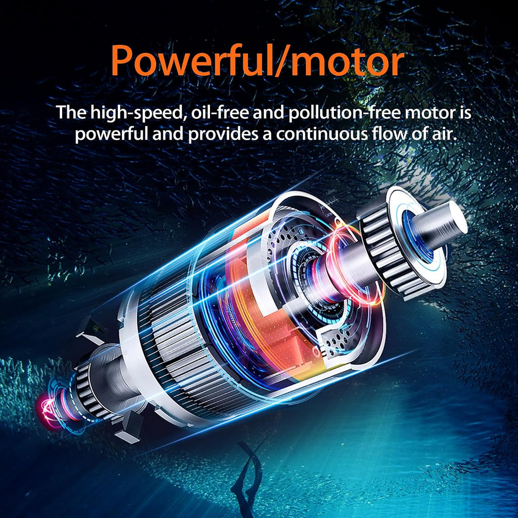 TUXING Diving Ventilator,Diving Without Tanks with Scuba BCD, Waterproof Portable Rechargeable Scuba Diving Tank,45 ft Hose & Scuba Breathing Regulator,Octopus Hookah with Mouthpiece