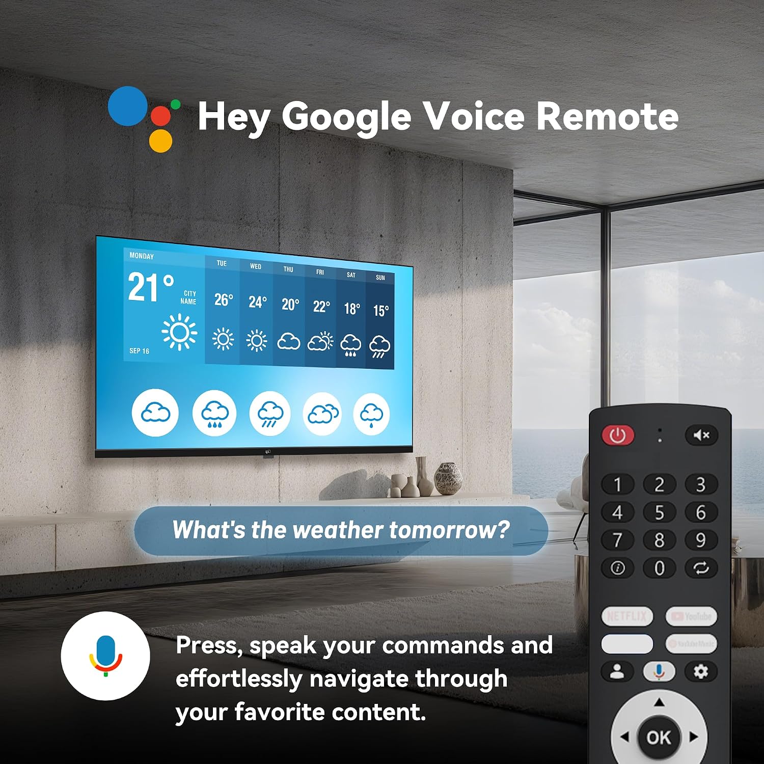 FPD 32-inch Smart TV Google TV HD 720p with Google Play and Google Cast Built-in, HDR 10, Dolby Audio, Voice Remote, Stream Live TV(Palette-Series, CG32-P3, 2024 Model)