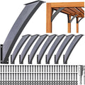 Heavy Duty 45 Degree Angle Support Bracket 2'×4' (Actual: 1.5'×3.2') Wood Beam Support Hardware Degree Post Bracket for Gazebos Pagola Porches 8Pcs