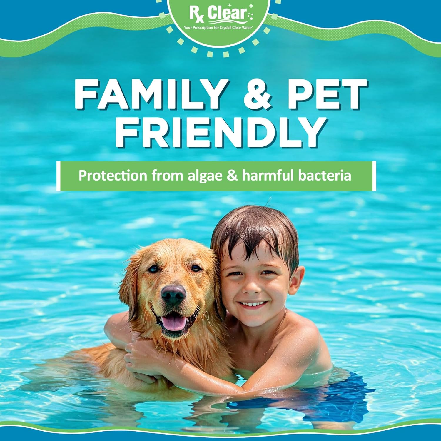 Rx Clear 1200 lbs Granular Pool Chlorine | Use As Bactericide, Algaecide, & Disinfectant in Swimming Pools, Hot Tubs, & Spas | Stabilized, Fast Dissolving & UV Protected (24 x 50 Pound Buckets)