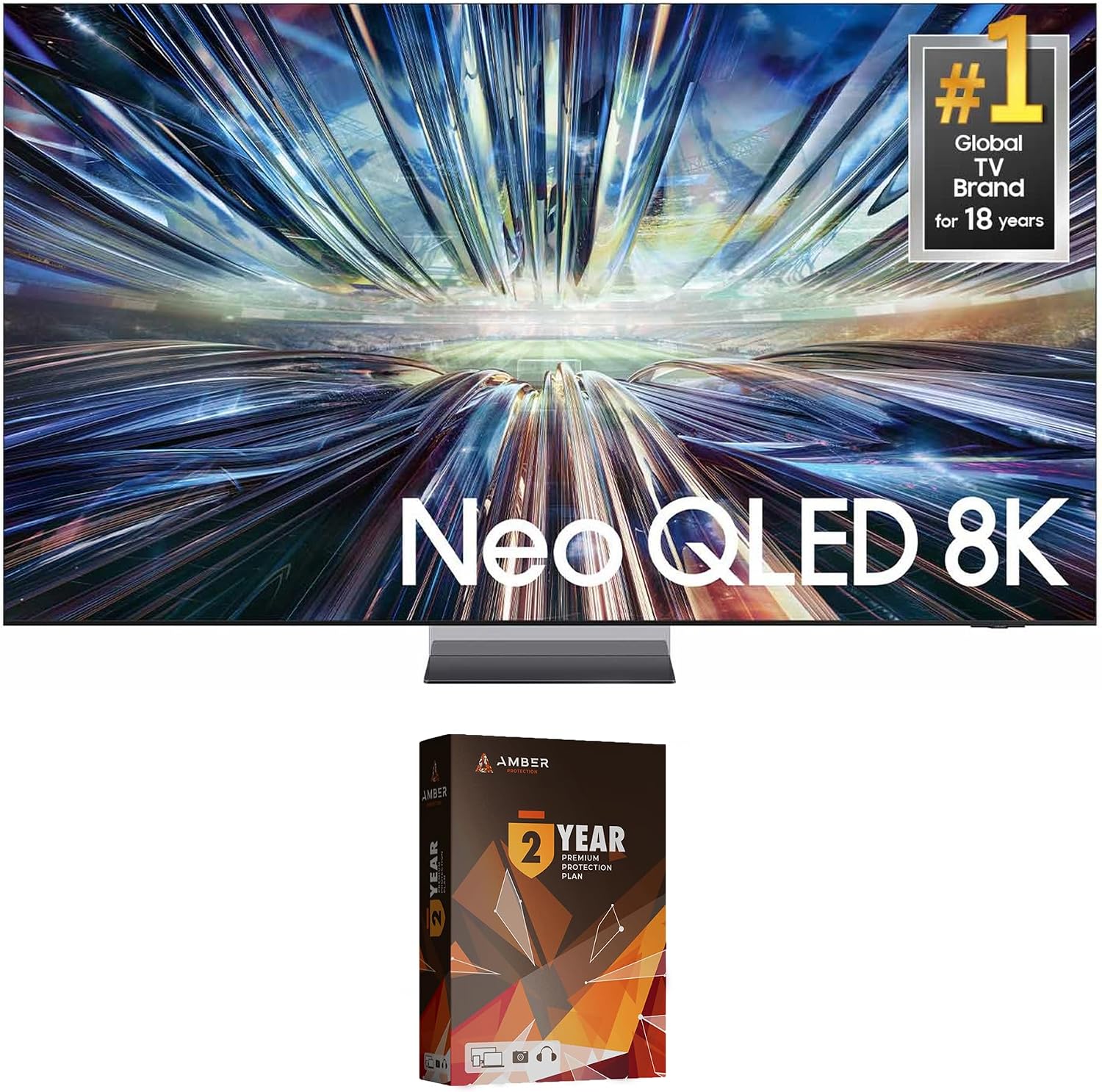 Samsung QN85QN900DFXZA 85 Inch Class QN900D Neo QLED 8K Smart TV with 2 Year Amber Protection Plan (2024)