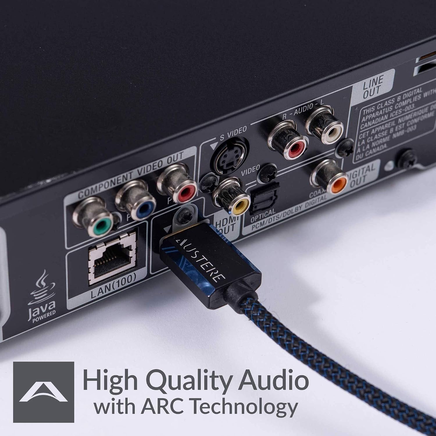 Samsung QN50Q8FAAFXZA 50 Inch Class QLED Q8F 4K Vision AI Smart TV with an Austere 5S-4KHD2-2.5M V-Series 2.5m Premium 4K HDR HDMI Braided Cable (2025)
