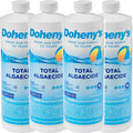 Doheny's Total Algaecide | 100% Professional-Grade | Extra Strength & Effective Against All Types of Algae | Non-Foaming & Non-Staining Formula | 90-Day Prevention | Set of (4) - 32 Ounce Bottles