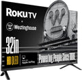 Westinghouse Roku TV - 32 Inch Smart TV, HD QLED Television w/Dolby Digital+, Wi-Fi & Mobile App Connectivity, Flat Screen, Bluetooth, Compatible w/Apple AirPlay, Alexa, & Google Assistant