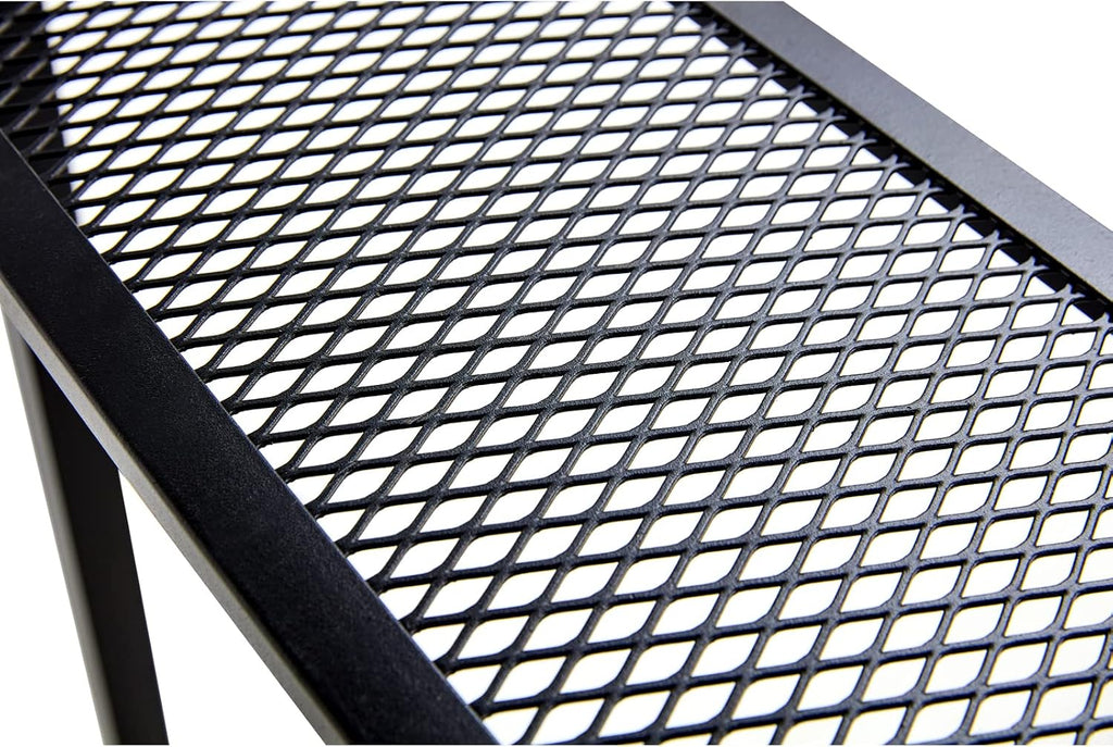 8' x 5' Grill Gazebo Shelter with Interlaced Vented Polycarbonate Roof, Outdoor BBQ Canopy with Side Shelves, Steel Frame for Garden, Patio, Backyard, Black