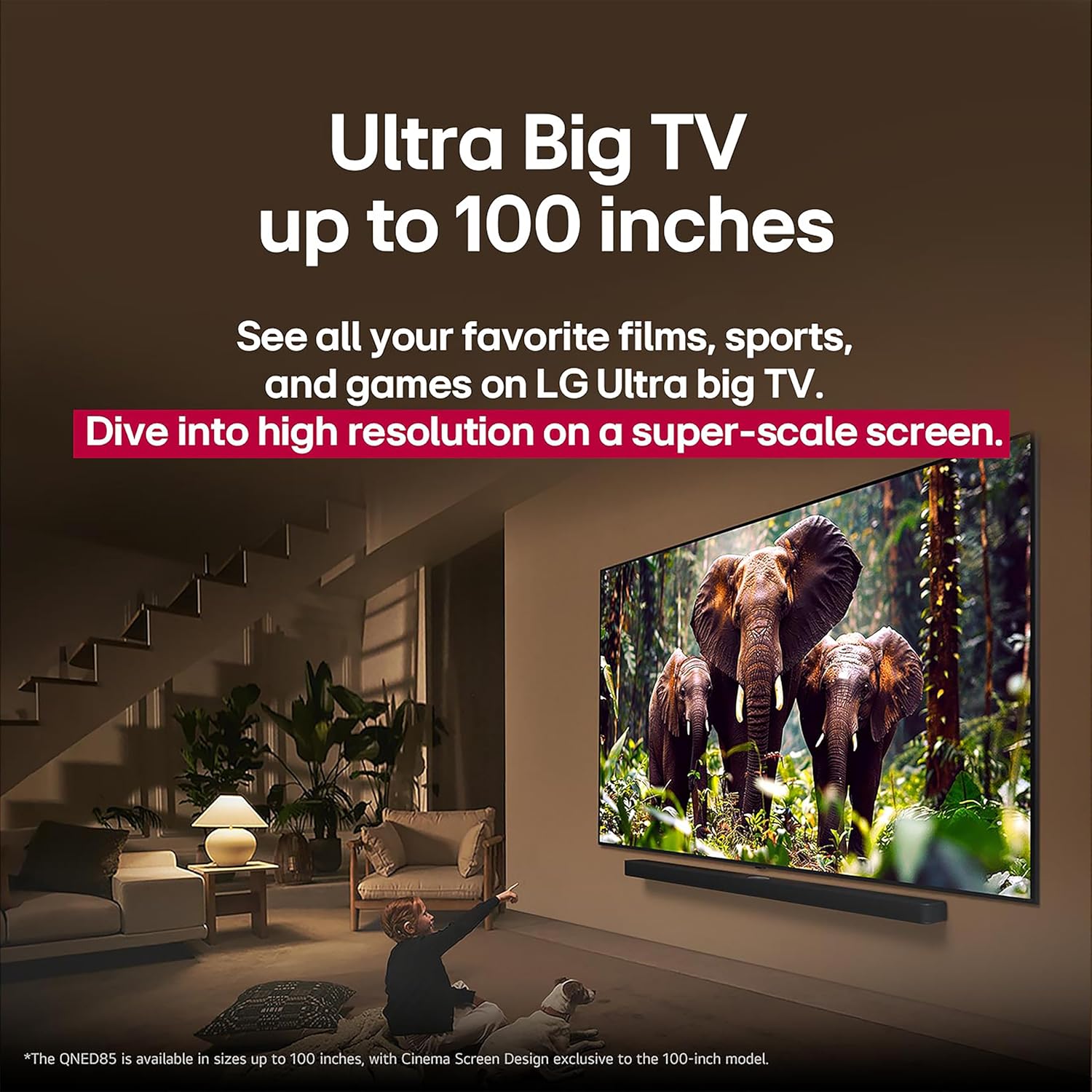 LG 86-Inch Class QNED AI 4K QNED85A Series Smart TV w/AI Picture, AI Sound, HDR10, AI Super Upscaling 4K, Filmmaker Mode, Wow Orchestra, Alexa Built-in (86QNED85AUA, 2025)