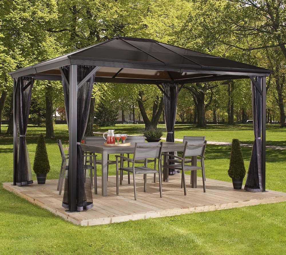 Sojag Outdoor 10' x 14' Verona Hardtop Gazebo Outdoor Sun Shelter
