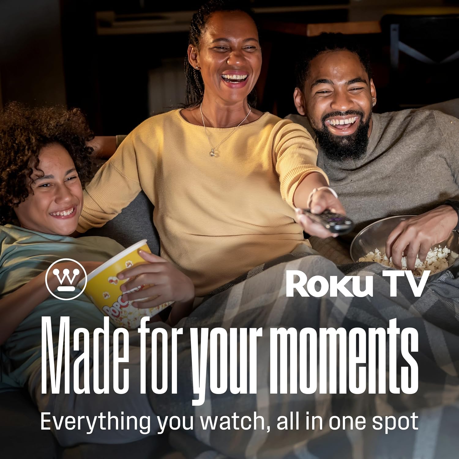 Westinghouse 55' Mini-LED 4K UHD Roku TV, Dolby Vision HDR, QLED Quantum Color, Local Dimming, MEMC Motion, Apple HomeKit & AirPlay 2