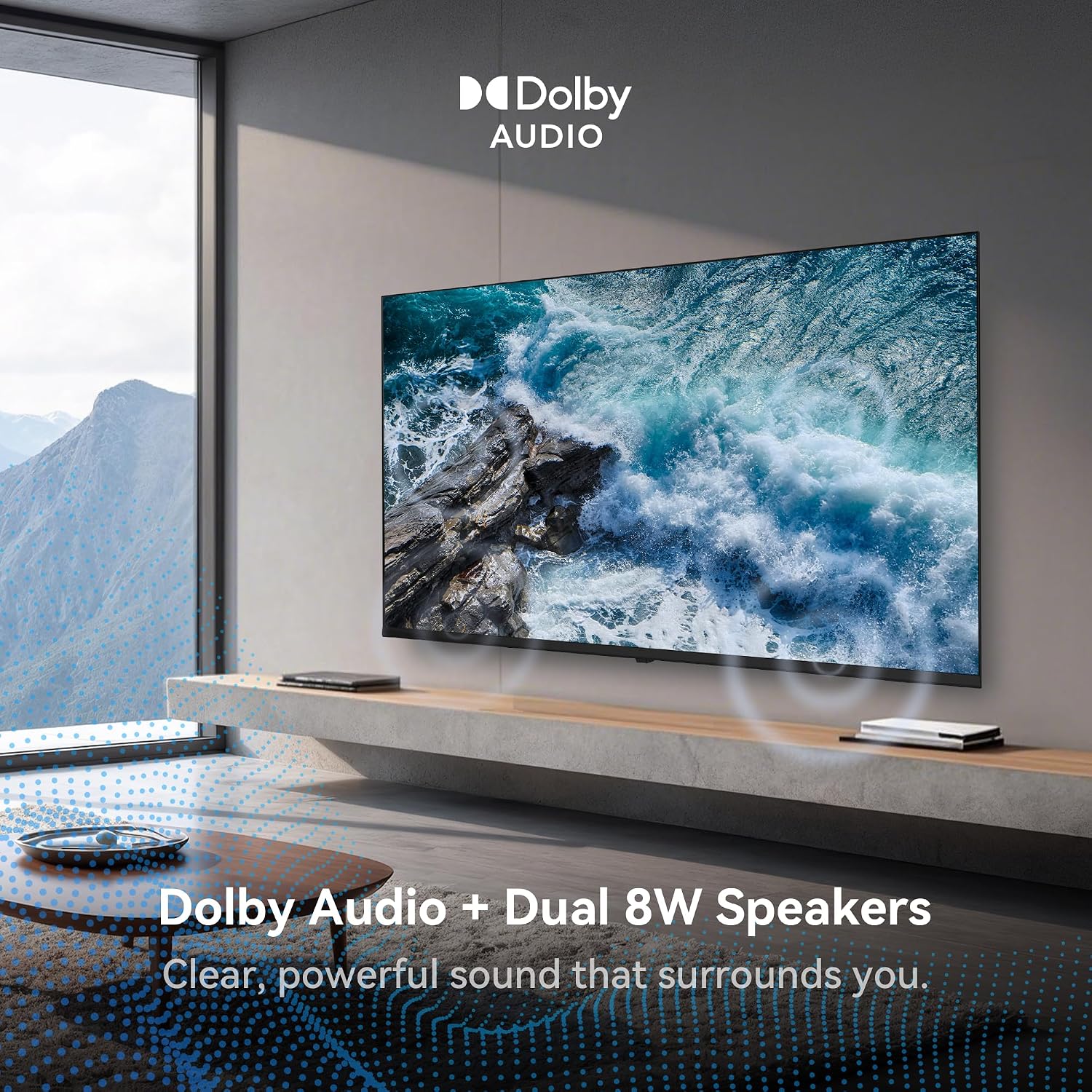 HORION 43 inch Smart TV, 4K UHD LED TV with WebOS 22, Ultra Slim Television with Mega Contrast, HDR10, Dolby Audio - Streaming Live, Bluetooth, Hdmi, WiFi ((P6D Series)