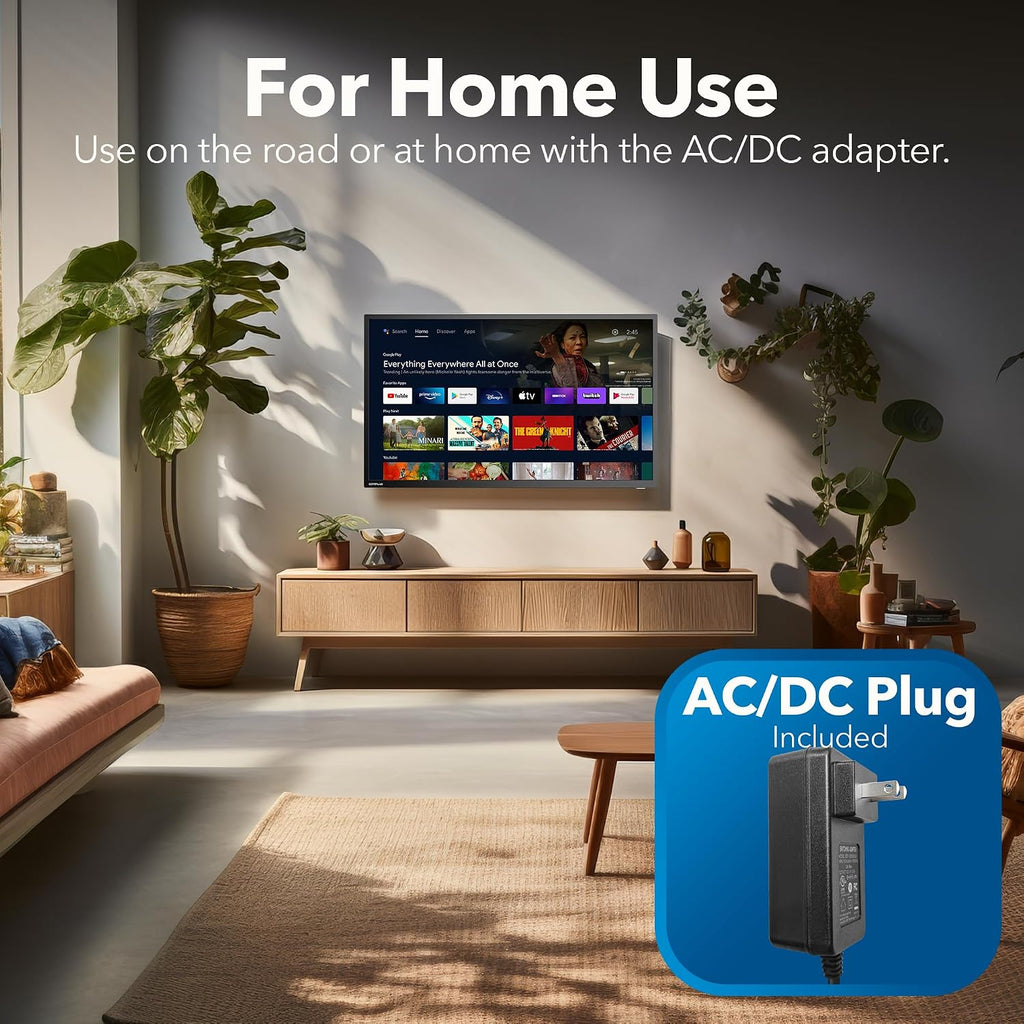 continuus 24' 12V RV Smart TV – Android TV with Google Assistant, Chromecast, and Free Streaming Apps – 720p HD – CT-24TS10