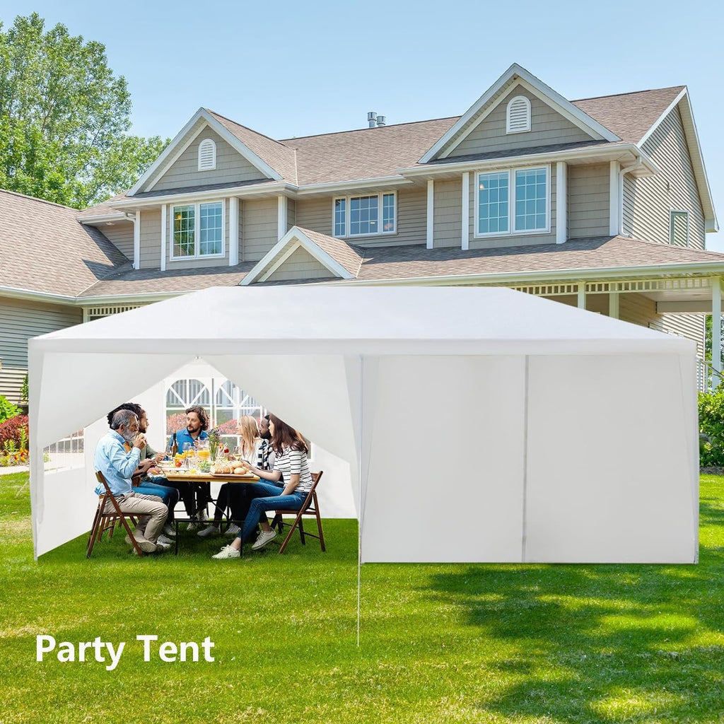 Outdoor Gazebo Canopy Wedding Party Tent Camping Shelter Commercial Instant Shelter Waterproof Tent with Removable Side Walls (10'x20' Six Sides)
