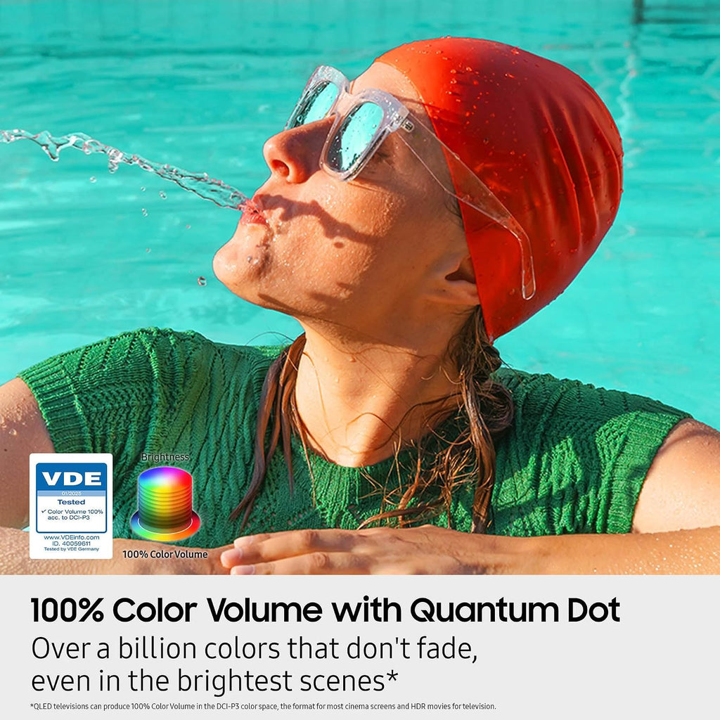 Samsung QN43Q8FAAFXZA 43 Inch Class QLED Q8F 4K Vision AI Smart TV with an Austere 5S-4KHD2-2.5M V-Series 2.5m Premium 4K HDR HDMI Braided Cable (2025)