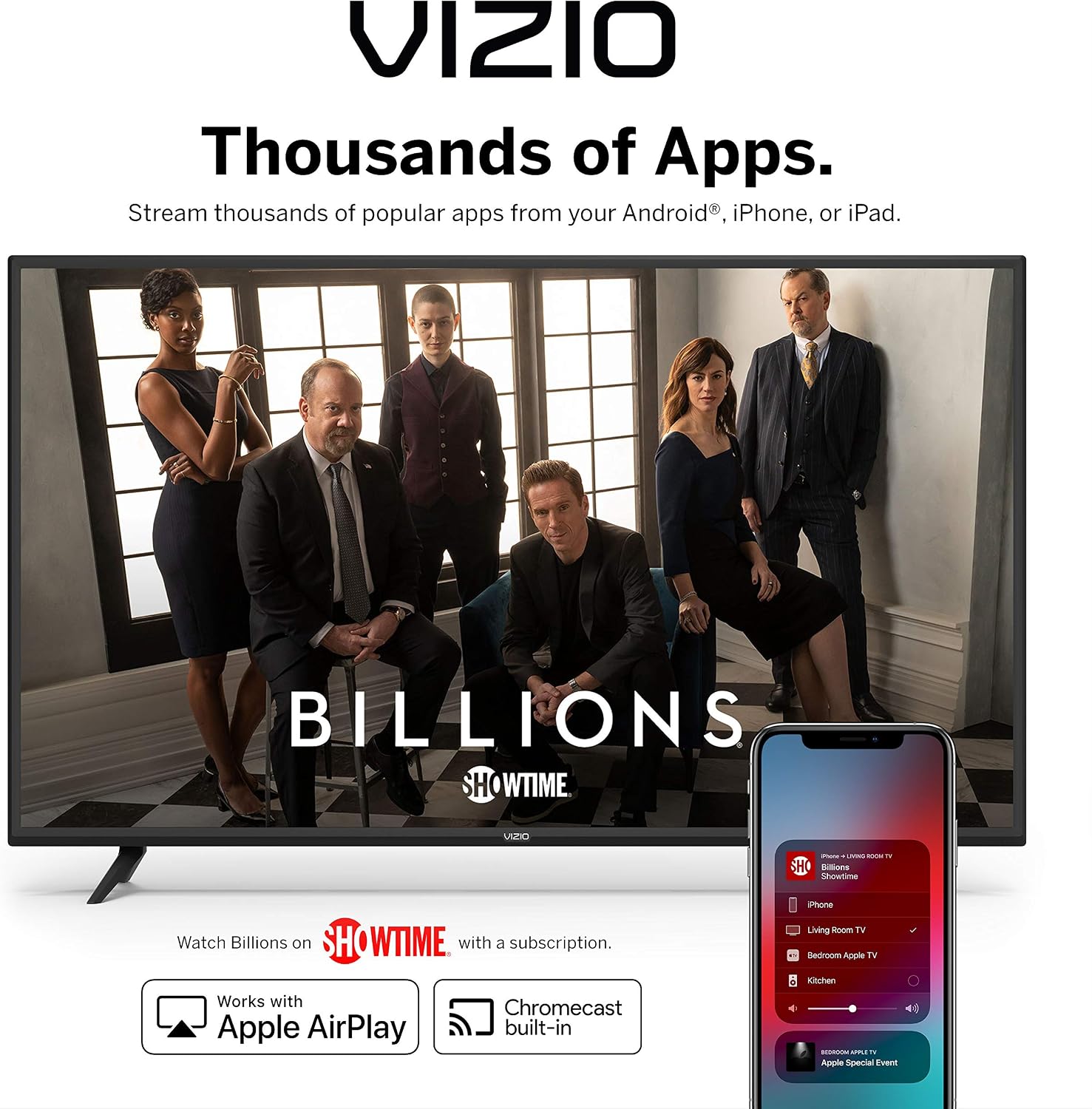 VIZIO 65 Inch 4K Smart TV, V-Series UHD LED HDR Television with Apple AirPlay and Chromecast Built-in