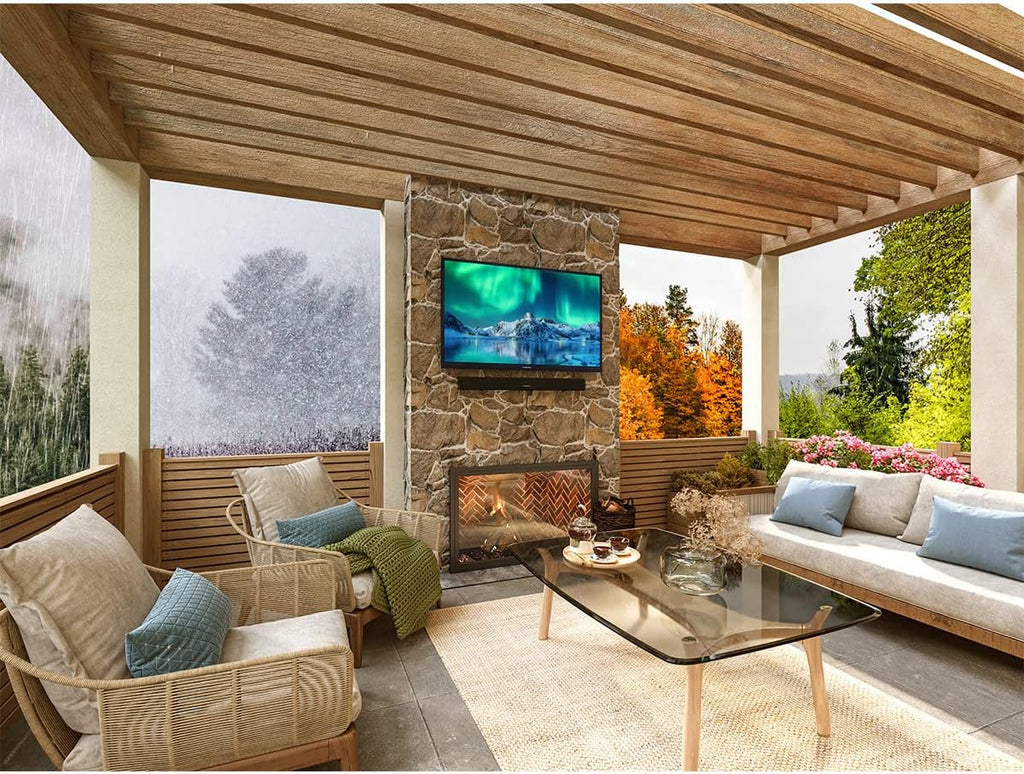 Furrion Aurora 43-Inch Full-Shade 4K LED Outdoor Smart TV - Weatherproof Outdoor Television w/ HDR10, Anti-Glare, 400-Nit LED Screen, Impact-Resistant Screen, External Antenna for Shaded Outdoor Areas