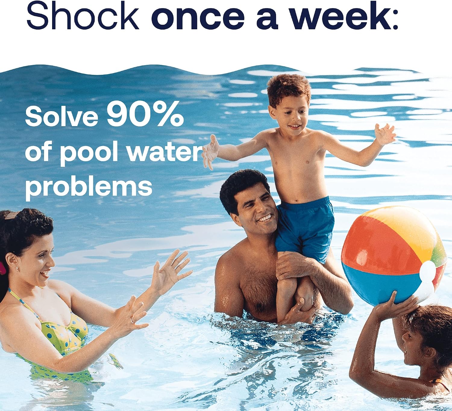 Pool Mate All-in-1 Swimming Pool Chlorine Tabs, 10-Pounds and HTH 52037 Swimming Pool Care Shock Advanced, Swimming Pool Chemical, Cal Hypo Formula, 12 Count(Pack of 1)