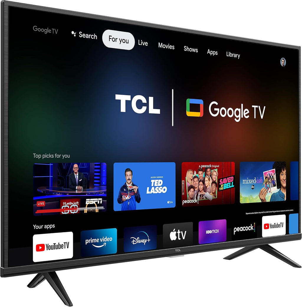 TCL 43' Class 4-Series 4K UHD HDR Smart Google TV – 43S446, 2022 Model