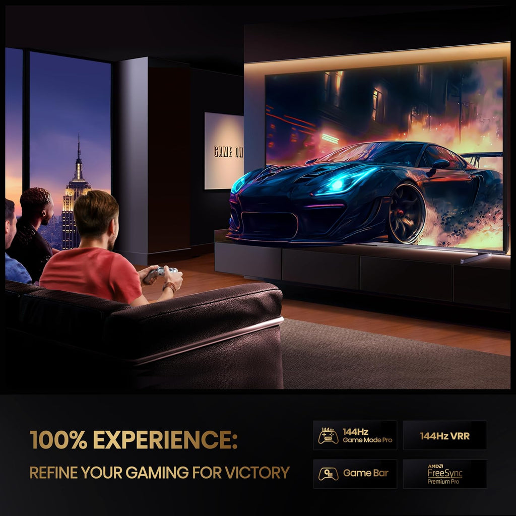 Hisense 100-Inch Class U8 Series Mini-LED ULED 4K UHD Google Smart TV (100U8K) - QLED, 480 Motion Rate, 144Hz Game Mode Pro, Dolby Vision IQ, HDMI 2.1, Alexa Compatibility, 2.1.2 Multi-Channel Audio
