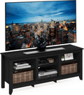 Furinno Jensen Entertainment Center for TV up to 65 Inch, 65-Inch, Americano