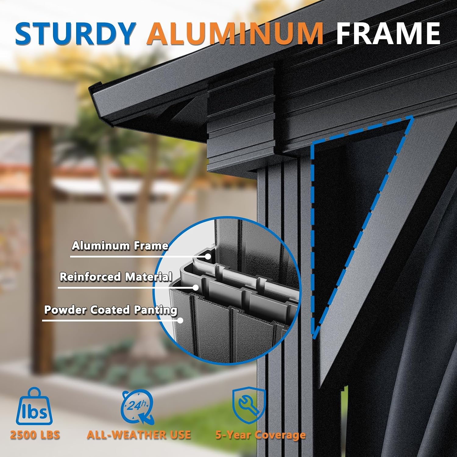 HOTEEL 10x12 Hardtop Gazebo on Clearance with Heavy Duty Galvanized Steel Double Metal roof,Aluminum Frame,Patio Gazebo with Curtains and Netting,Outdoor Permanent Pavillon for Backyard,Black
