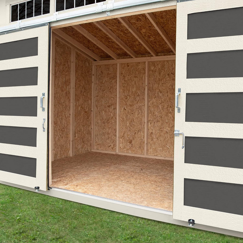 Handy Home Products Palisade 12x7.5 Do-it-Yourself Wooden Storage Shed with Floor Kit- Does not Include Paint and Roofing Shingles