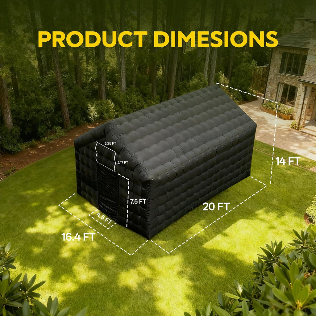 Party Tent Large,Large Gazebo Event House,Inflatable Outdoor Party Tent,for Birthday Party, School Camping, Disco Nightclub, Wedding Party (20FT)