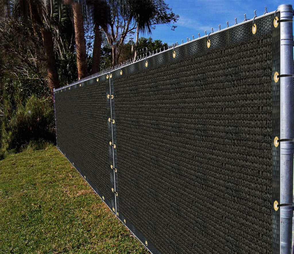 Ifenceview 3' x 1' to 3' x 100' Black Shade Cloth Fabric Fence Privacy Screen Panels Mesh Net for Construction Site Yard Garden Pergola Gazebos Railing Canopy Awning 180 GSM UV Protection (3' x 77')