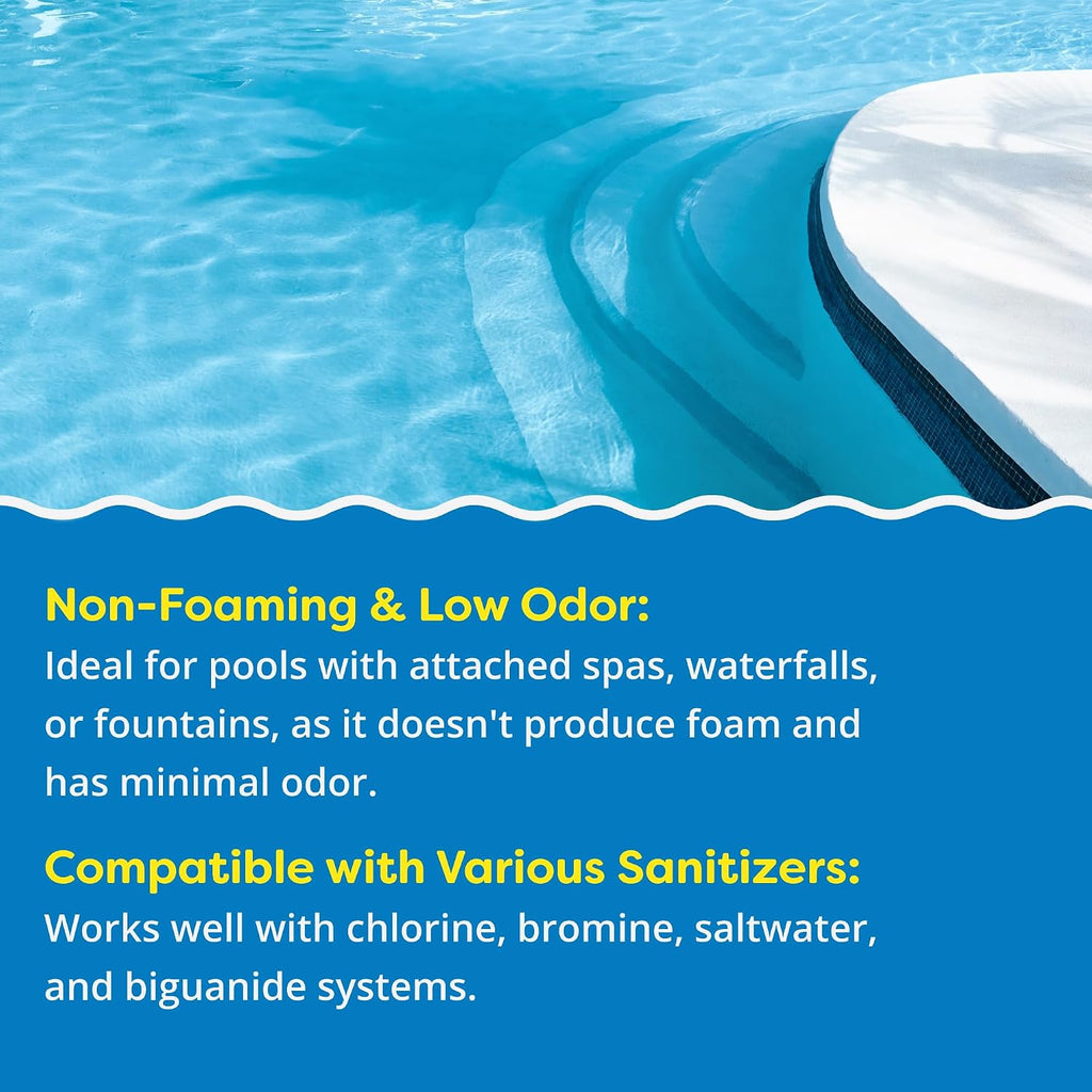 In The Swim Weekly Clear Pool Care Kit – Easy 4-Step Pool Cleaning Bundle with Chlorine Tabs, Algae Preventer, Shock & Clarifier – Keep Your Pool Sparkling - Starter