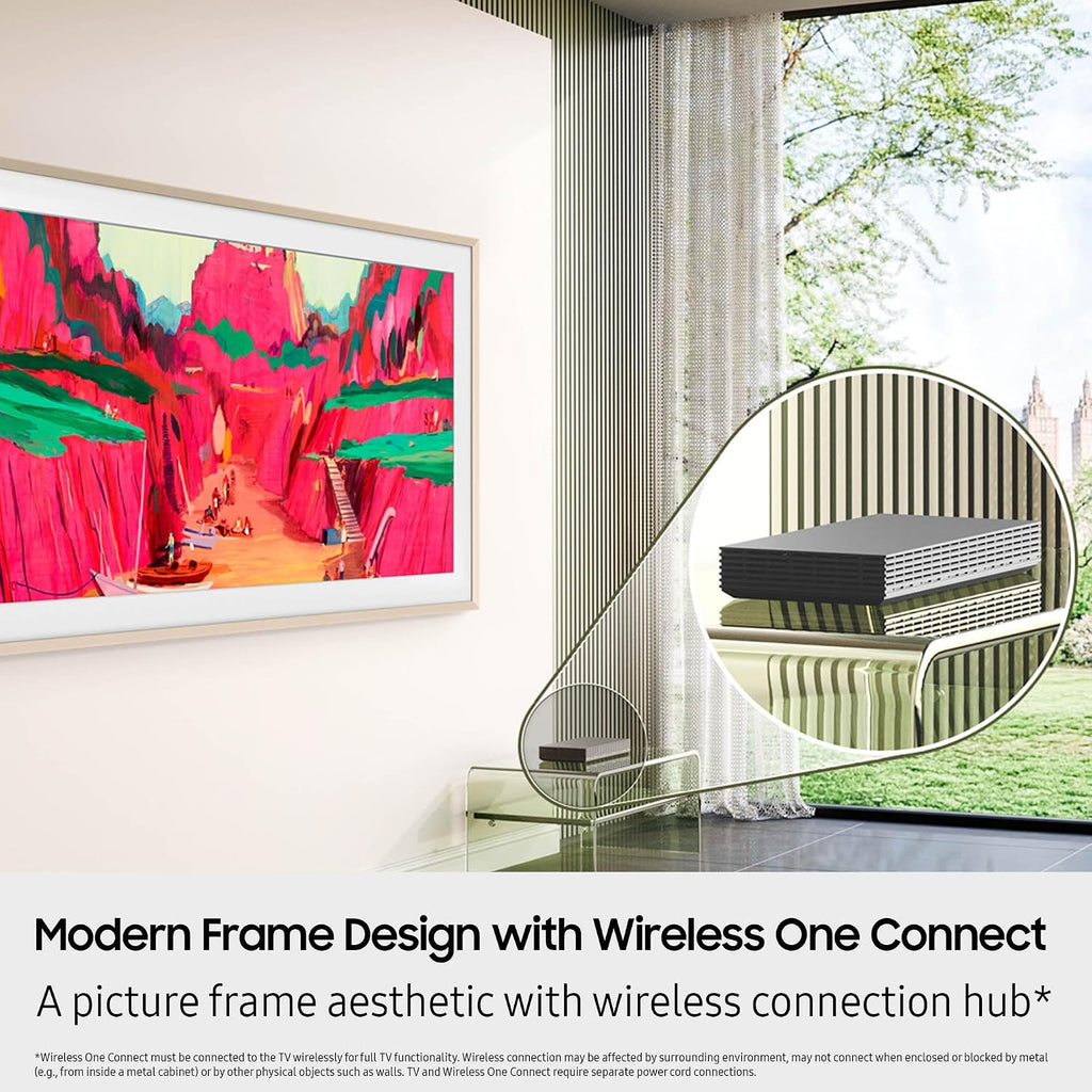 Samsung QN85LS03FWFXZA 85 Inch The Frame Pro Wireless 4K Neo QLED TV with 2 Year Amber Protection Plan (2025)