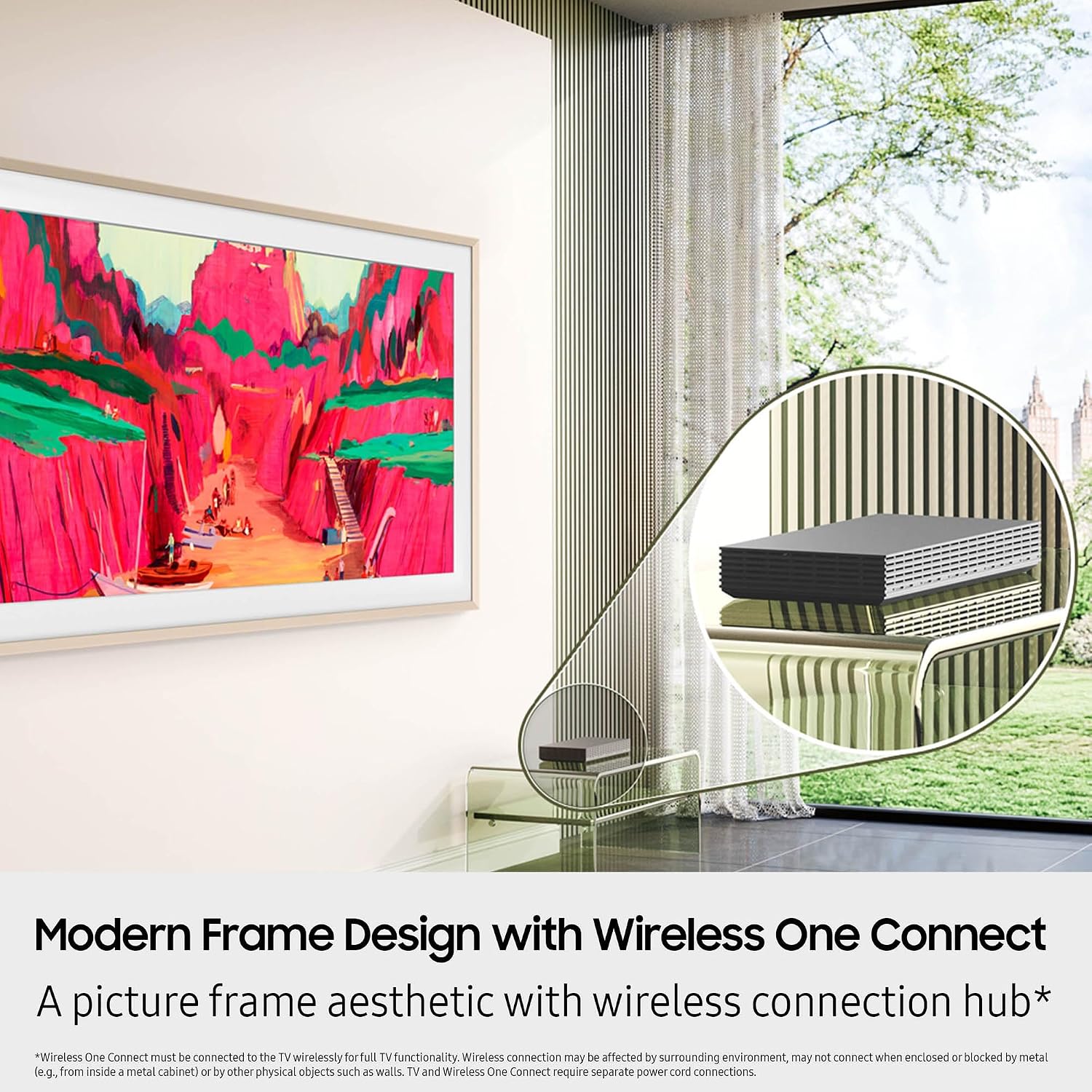 Samsung QN65LS03FWFXZA 65 Inch The Frame Wireless 4K Neo QLED TV with 2 Year Amber Protection Plan (2025)