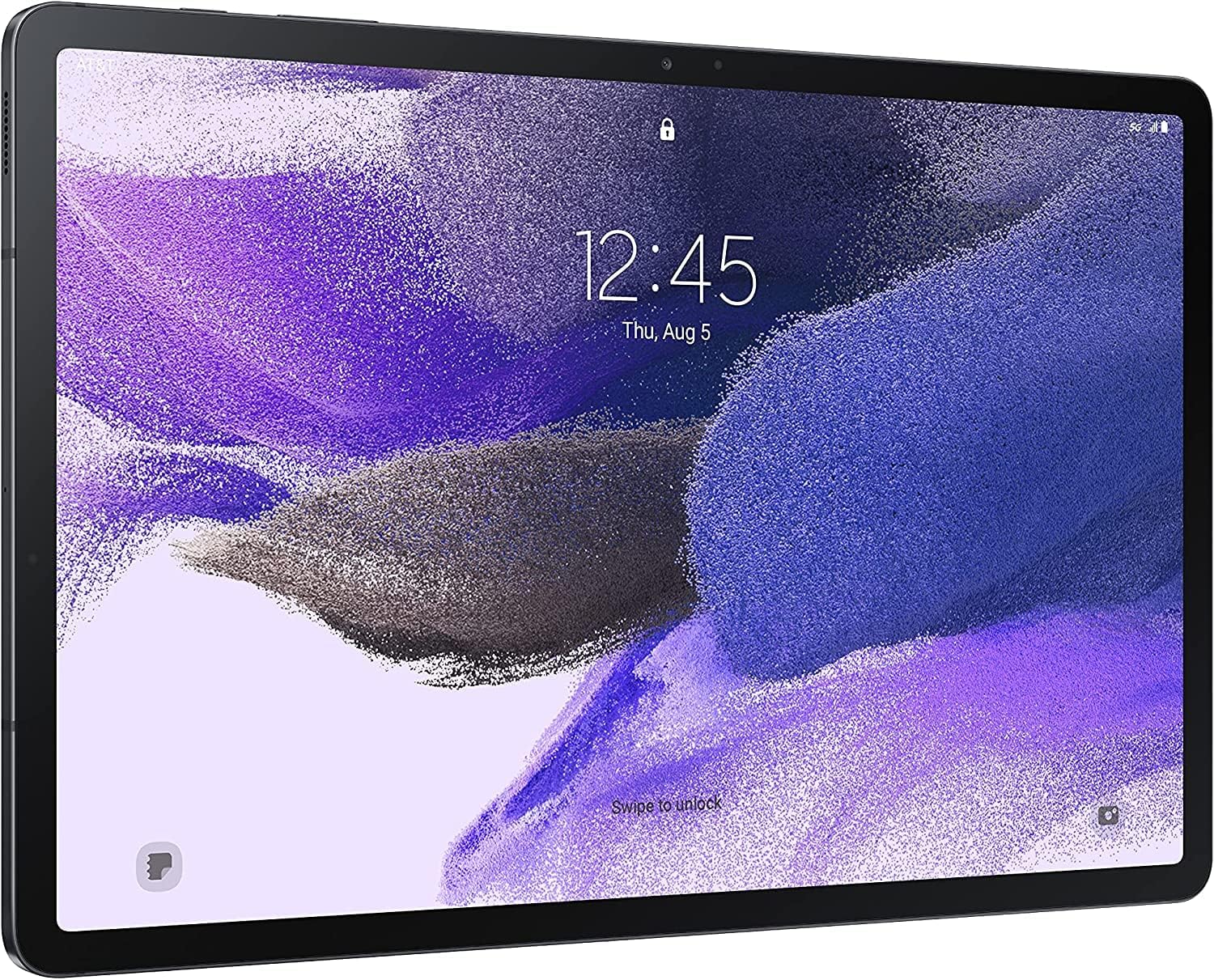SAMSUNG Galaxy Tab S7 FE 5G 2021 (64GB, 4GB) 12.4' Android Tablet, All Day Battery, Snapdragon 750 5G/LTE/WiFi (GSM Unlocked for AT&T, T-Mobile, Global) SM-T738U (w/S-Pen, Mystic Black) (Renewed)