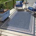 Keen Home Design Terrace Outdoor Area Rug - 9x12 Washable Indoor/Outdoor Rug for Patio, Kitchen, Balcony, Beach, Garden, Deck and Porch, Size: 8'10'x12'