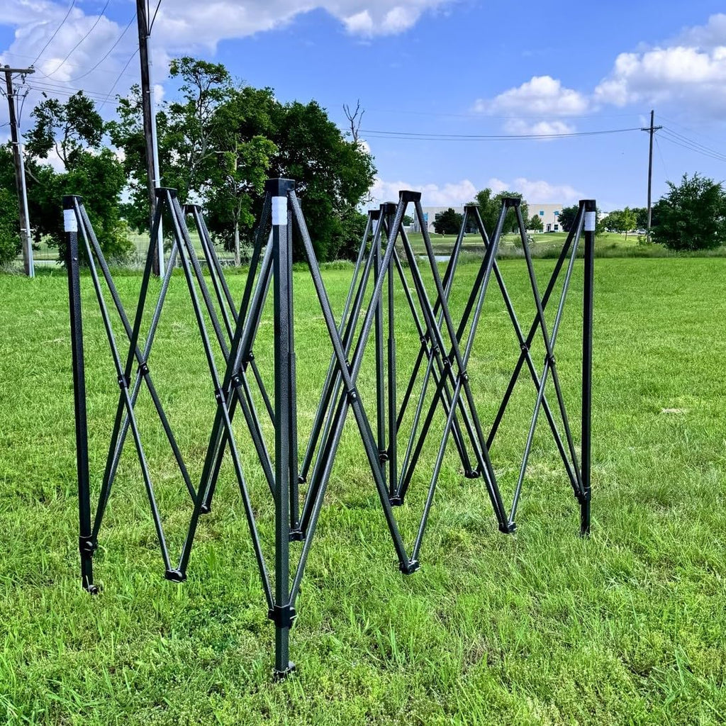 10'x15' DW Model Ez Pop up Canopy Party Tent Instant Gazebos 100% Waterproof Top with 4 Removable Sides +Wheel Bag+ 4 Sand Bags by Delta Canopies (Black)