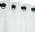 Comfort Classics Sunbrella Outdoor Curtain Panel, Nickel Grommet Top, 50 by 108 Inch in White; Perfect for Your Patio, Porch, Gazebo, or Pergola Inc.